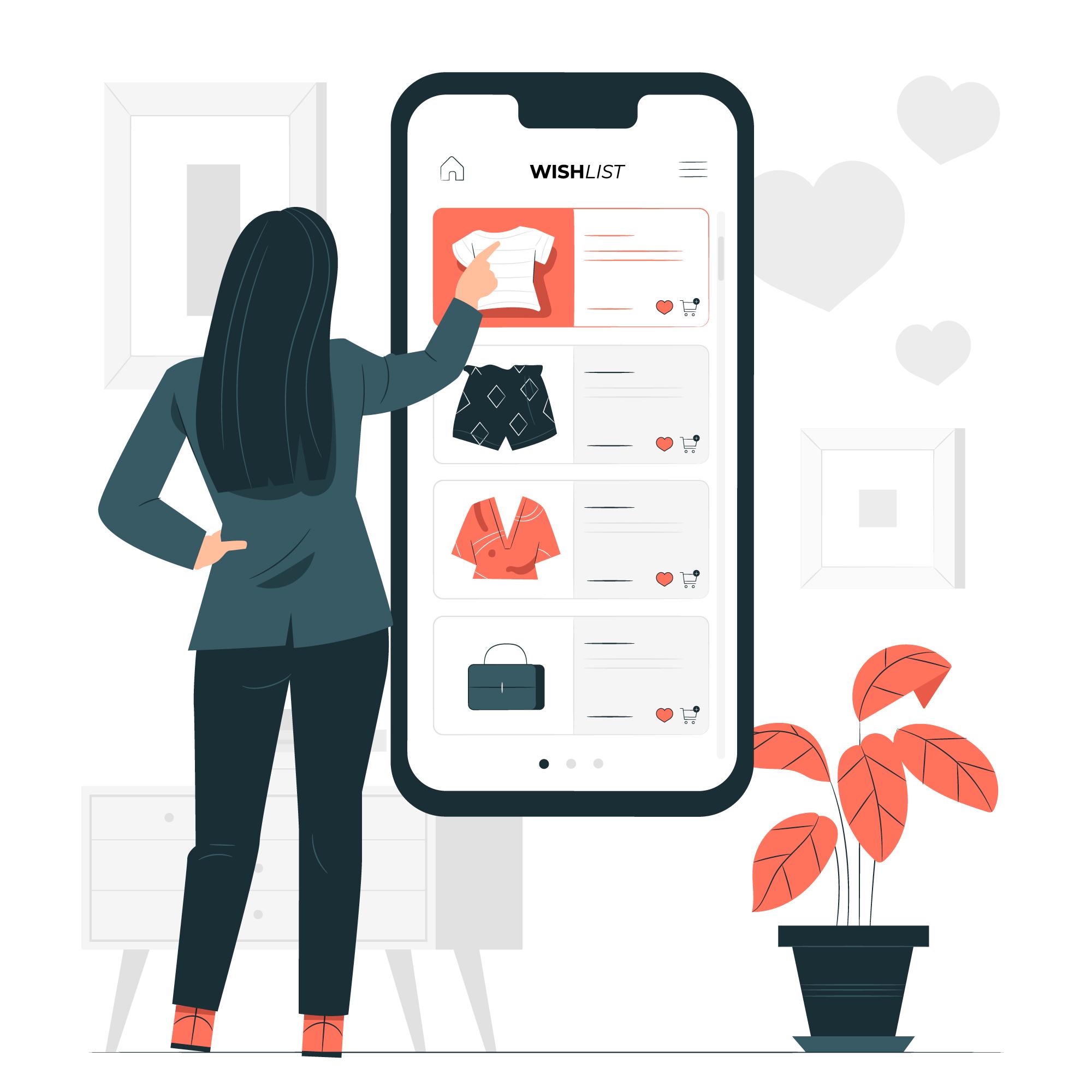 image of a woman shopping