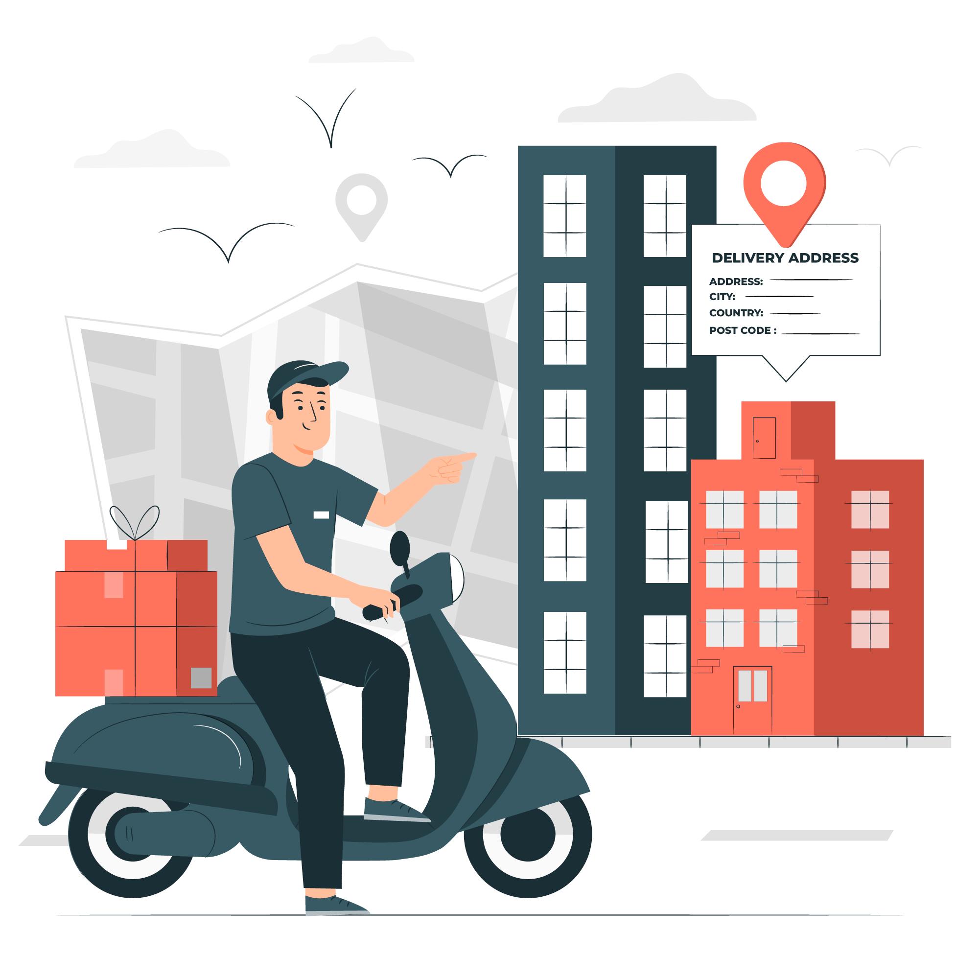 image of a delivery man